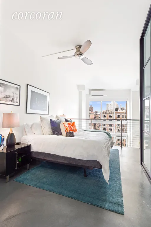 New York City Real Estate | View 201 West 72nd Street, 15N | Spacious bedroom with high ceilings | View 6