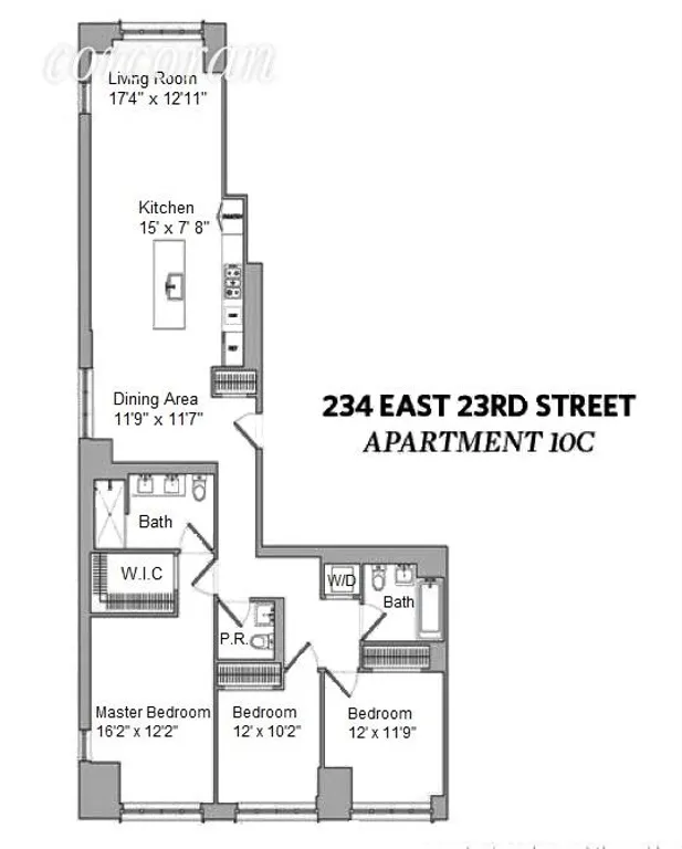 New York City Real Estate | View 234 East 23rd Street, 10C | room 13 | View 14