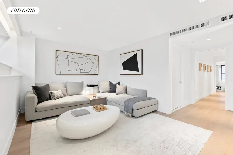 New York City Real Estate | View 27 North Moore Street, 10/11B | Fourth Bedroom/Media Room with en-suite  bathroom | View 16