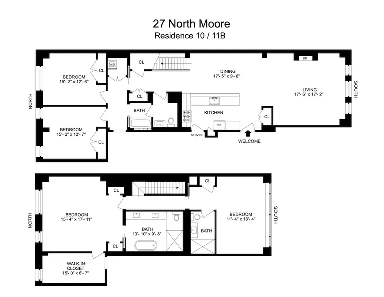 27 North Moore Street, 10/11B | floorplan | View 18