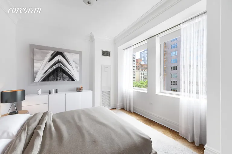 New York City Real Estate | View 181 East 65th Street, 5D | Virtually Staged Guest Bedroom | View 7