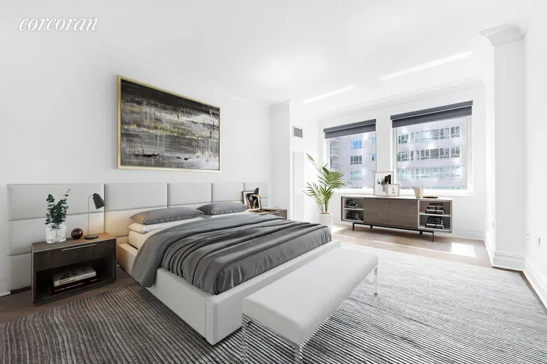 New York City Real Estate | View 181 East 65th Street, 5D | Virtually Staged Bedroom | View 4
