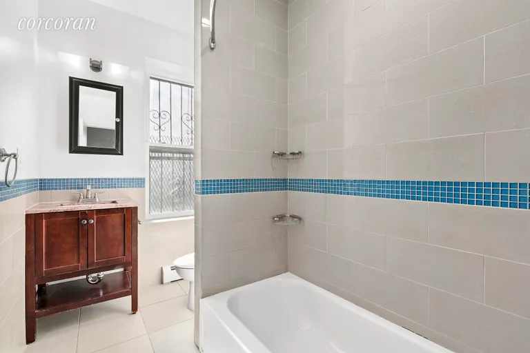 New York City Real Estate | View 566 Prospect Place, 1B | Large windowed bathroom! | View 7