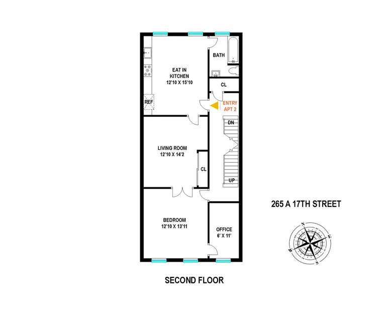 265A 17th Street, 2A | floorplan | View 7