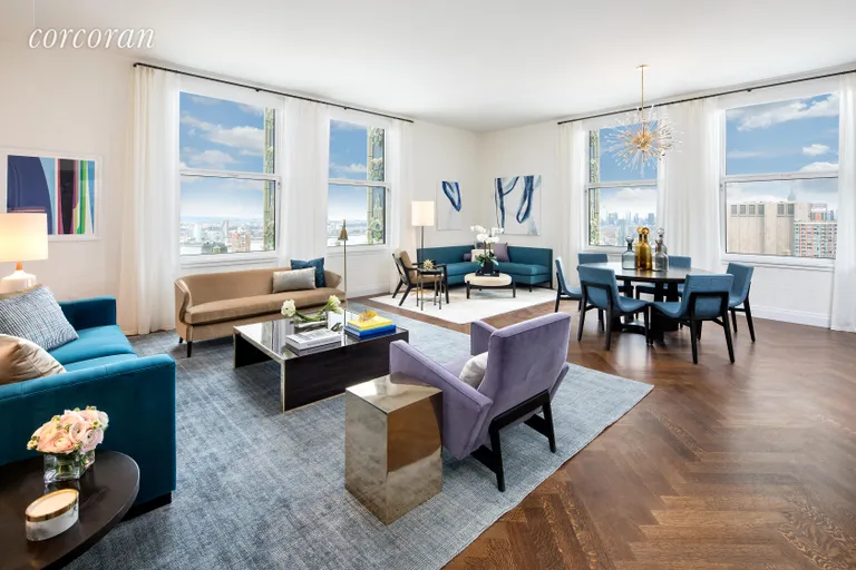 New York City Real Estate | View 2 Park Place, 32B | 2 Beds, 2 Baths | View 1