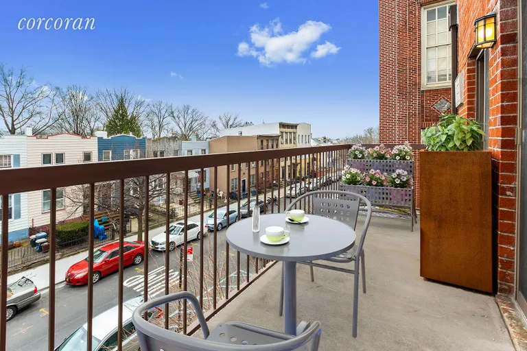 New York City Real Estate | View 393 17th Street, 2B | Top floor balcony  | View 4