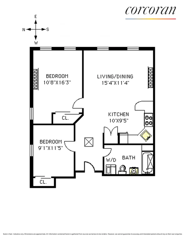 2 Lincoln Place, 4R | floorplan | View 9