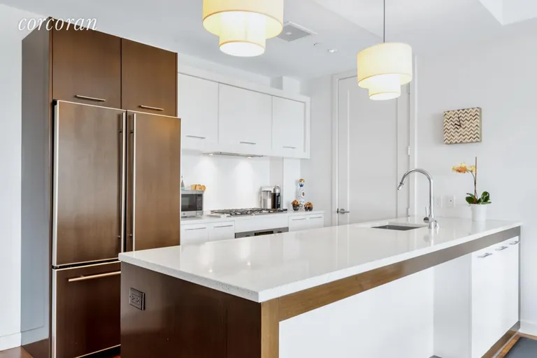 New York City Real Estate | View 125 North 10th Street, S4F | Chef's Kitchen with Large Breakfast Bar | View 2