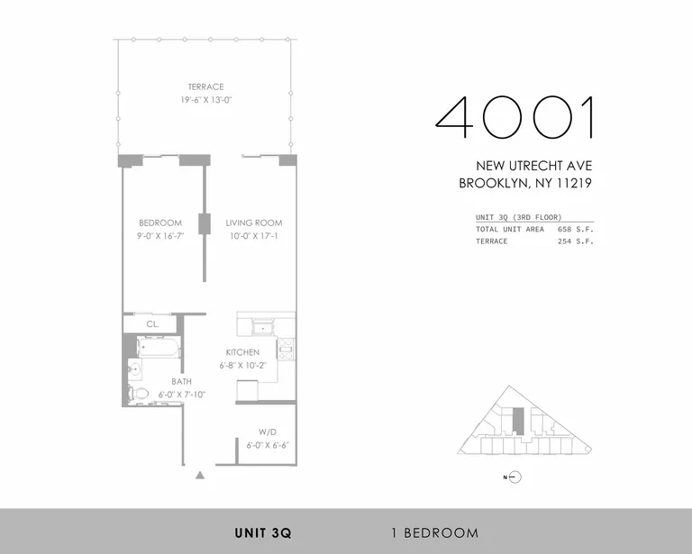 4001 New Utrecht Avenue, 3Q | floorplan | View 9