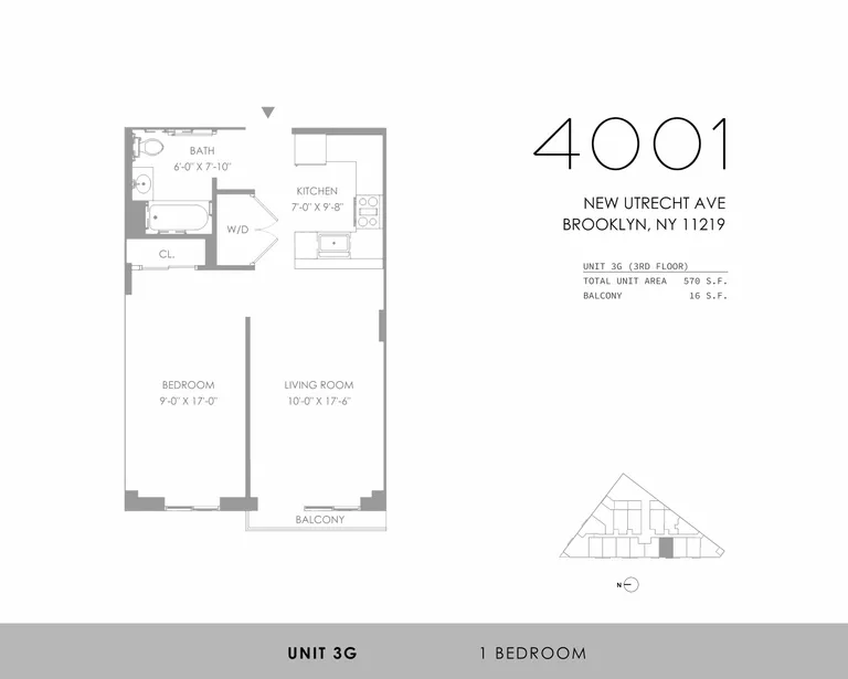 4001 New Utrecht Avenue, 3G | floorplan | View 5