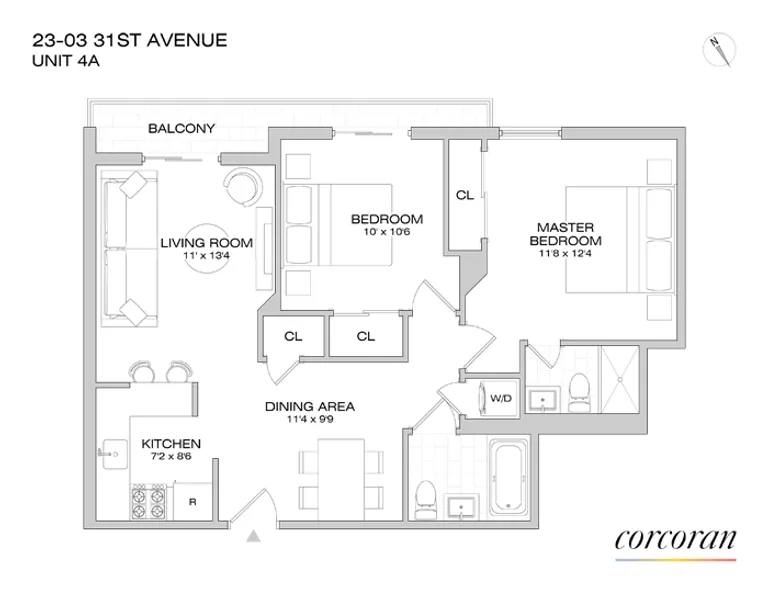 23-03 31st Avenue, 4A | floorplan | View 9