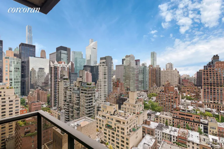 New York City Real Estate | View 100 United Nations Plaza, 24A | Open northwest views from private balcony | View 9