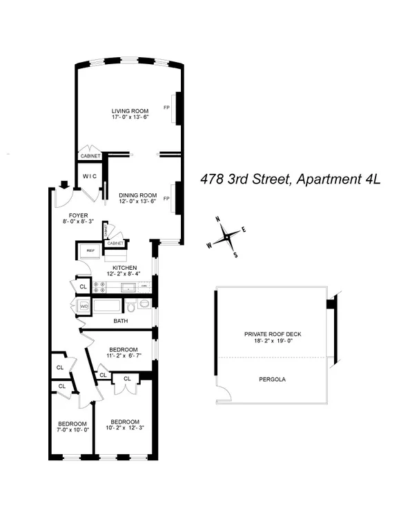 478 3rd Street, 4L | floorplan | View 10
