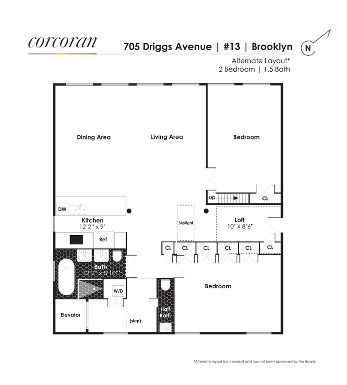 705 Driggs Avenue, 13 | floorplan | View 12
