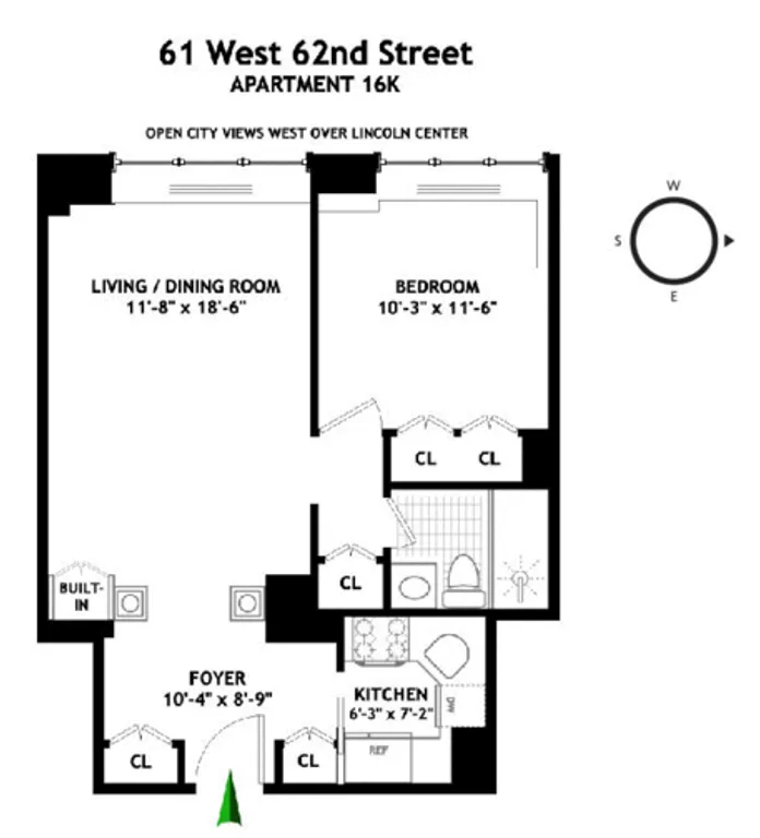 61 West 62Nd Street, 18K | floorplan | View 7