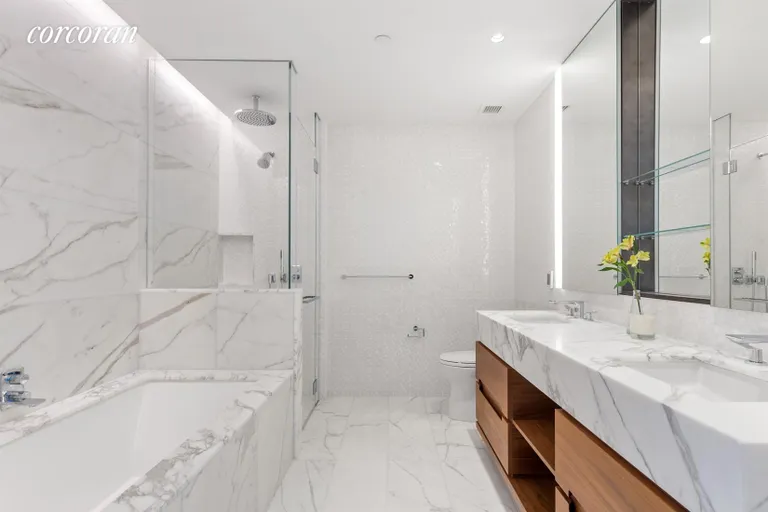 New York City Real Estate | View 30 Riverside Boulevard, 21N | Master Bathroom | View 12