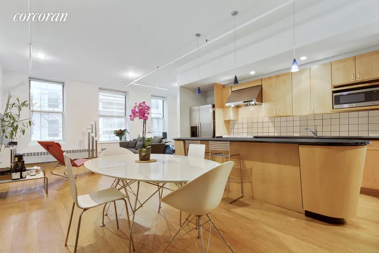 New York City Real Estate | View 19-21 Warren Street, 3W | Dining Area, Kitchen | View 2