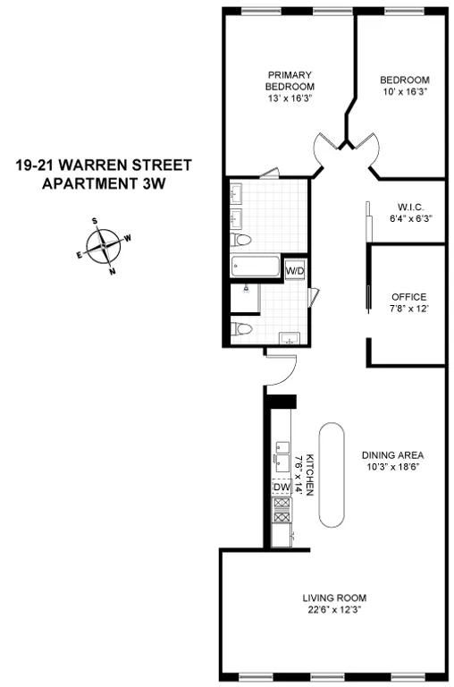 19-21 Warren Street, 3W | floorplan | View 9