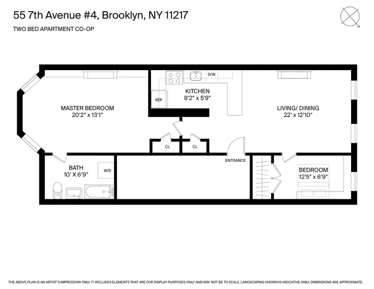 55 7th Avenue, 4 | floorplan | View 8