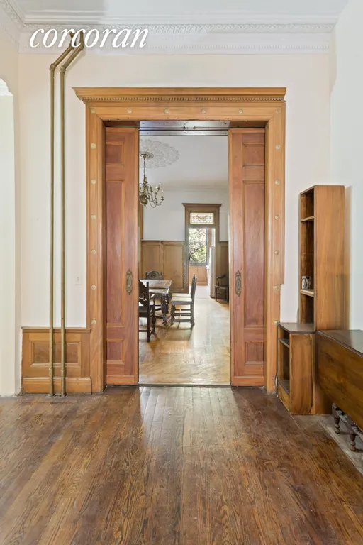 New York City Real Estate | View 263 West 90th Street | Pocket doors from living room to FDR | View 19