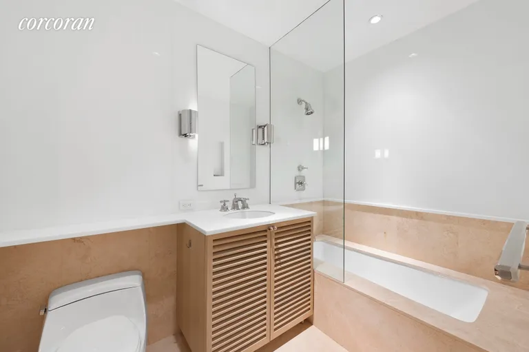 New York City Real Estate | View 15 Union Square West, 5A | Second bedroom en suite with medicine cabinet | View 11