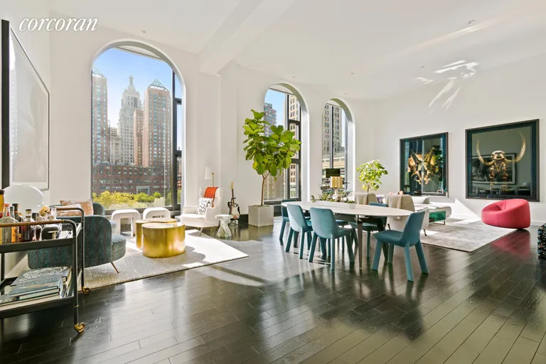 New York City Real Estate | View 15 Union Square West, 5A | Soaring ceilings, arched windows and cast iron! | View 2