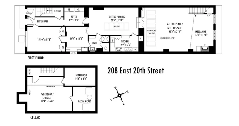 208 East 20th Street, 1 | floorplan | View 15