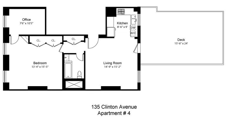 135 Clinton Avenue, 4 | floorplan | View 9