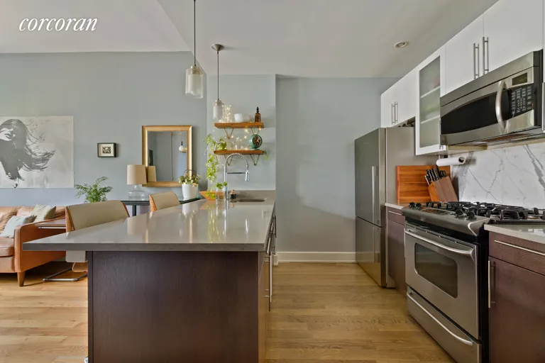 New York City Real Estate | View 14 Monitor Street, 2D | Kitchen  | View 2