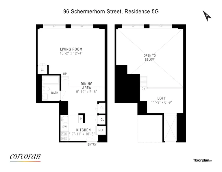 96 Schermerhorn Street, 5G | floorplan | View 6