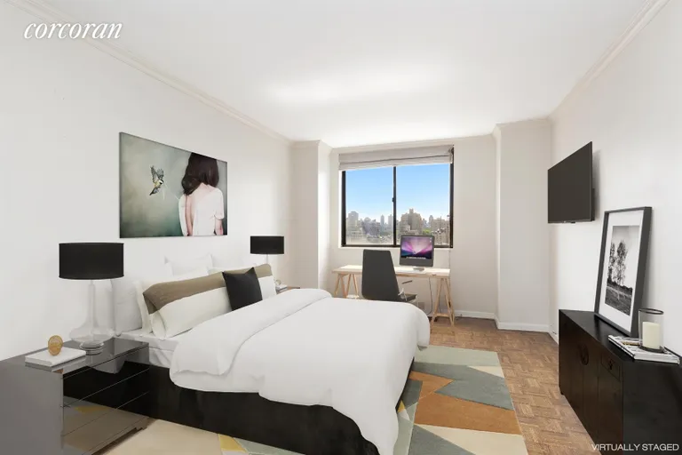 New York City Real Estate | View 225 West 83rd Street, 15A | Bedroom | View 2