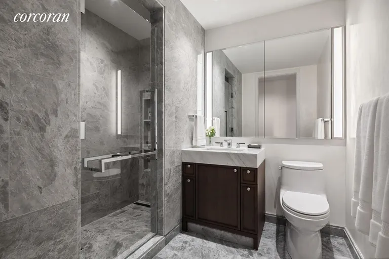 New York City Real Estate | View 10 Riverside Boulevard, 33D | Bathroom | View 7