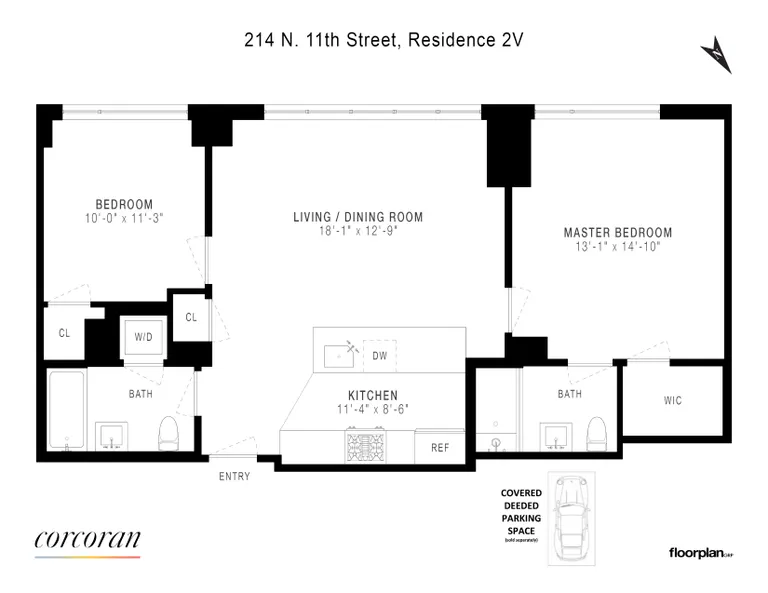 214 North 11th Street, 2V | floorplan | View 7