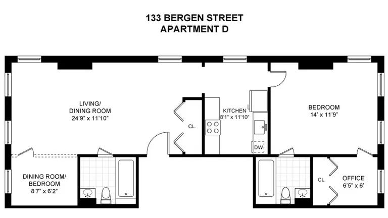 133 Bergen Street, D | floorplan | View 6