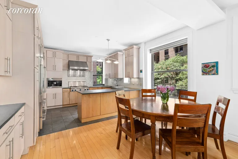 New York City Real Estate | View 780 West End Avenue, 2B | Open kitchen and dining area | View 4