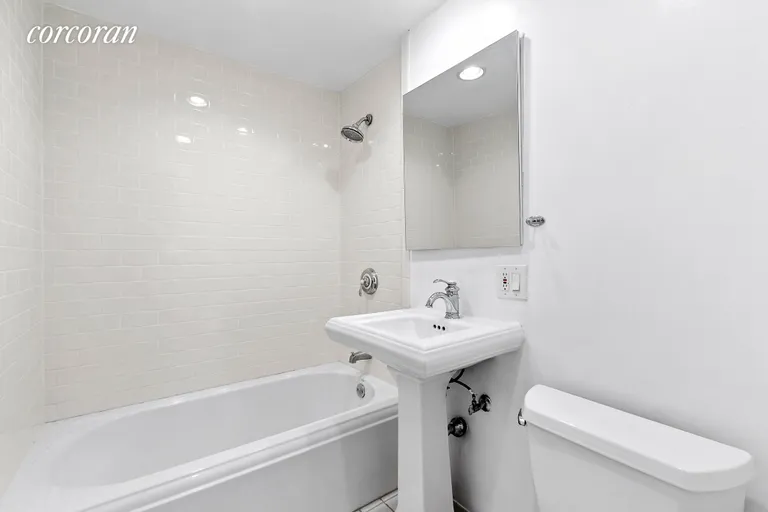 New York City Real Estate | View 165 Christopher Street, 4H | Clean and Spacious Bathroom | View 7