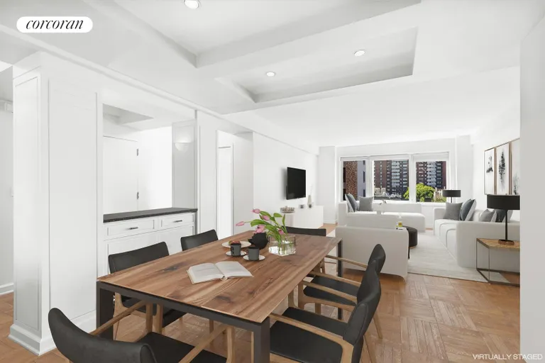 New York City Real Estate | View 45 East End Avenue, 9GH | Living Room / Dining Room | View 4