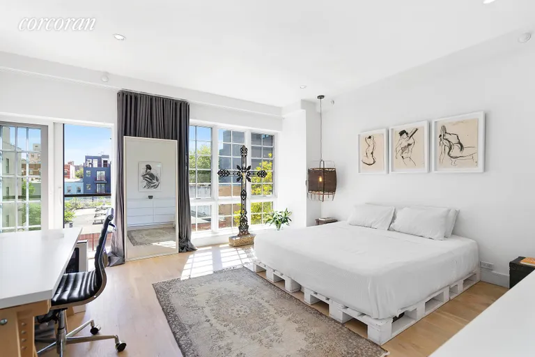 New York City Real Estate | View 819 Dekalb Avenue, 3 | Master Bedroom with Private Balcony | View 4