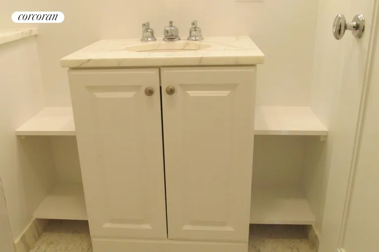 New York City Real Estate | View 230 Riverside Drive, 16E | with added storage around the sink cabinet | View 6