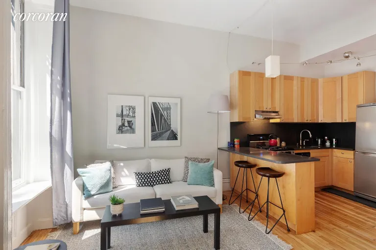 New York City Real Estate | View 179 Columbia Heights, 21 | Kitchen / Living Room | View 2