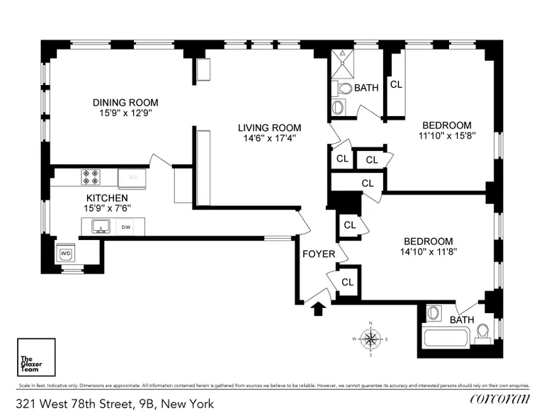 321 West 78th Street, 9B | floorplan | View 11