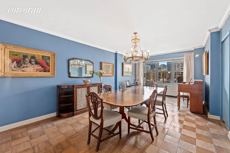 New York City Real Estate | View 114 East 72nd Street, 12C | Dining room with open southern exposure | View 6