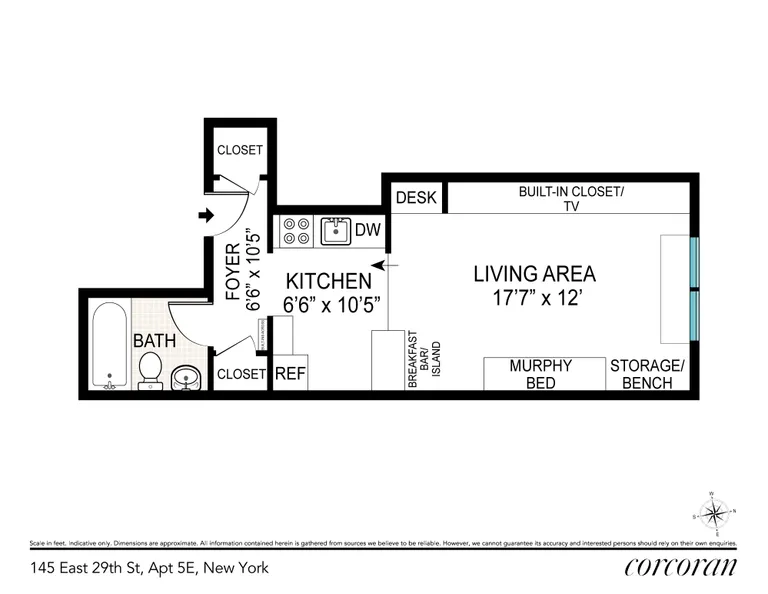 145 East 29th Street, 5E | floorplan | View 10