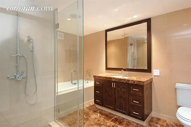 New York City Real Estate | View 333 Rector Place, 1503 | Separate Stall Shower | View 5