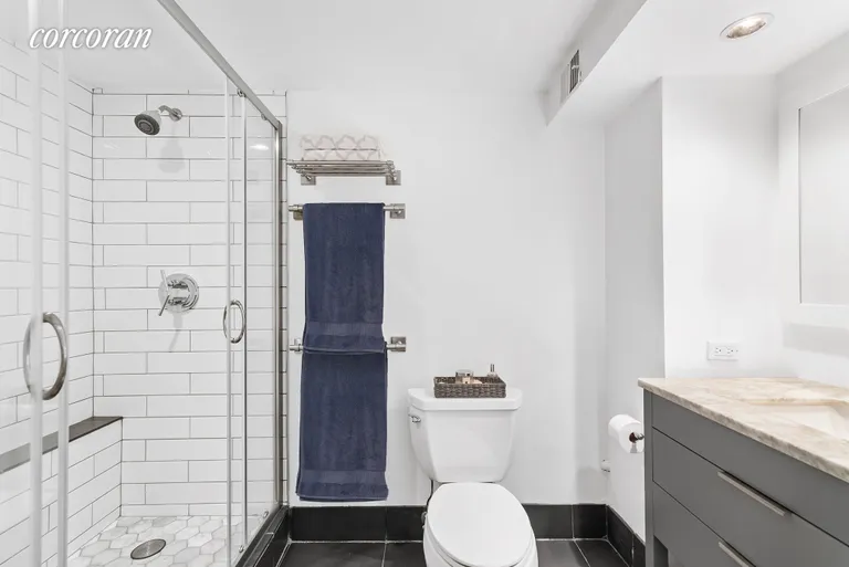 New York City Real Estate | View 3 Hanover Square, 3F | Bathroom | View 5