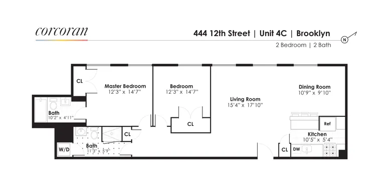 444 12th Street, 4C | floorplan | View 10