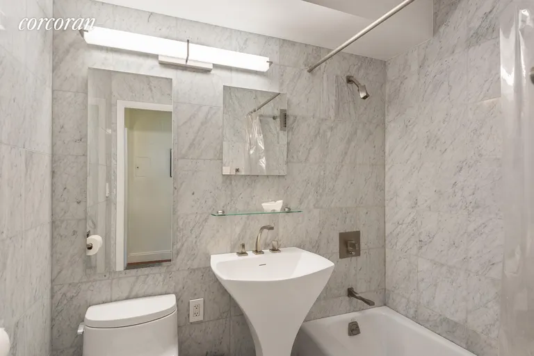 New York City Real Estate | View 70 La Salle Street, 10G | Renovated bathroom | View 6