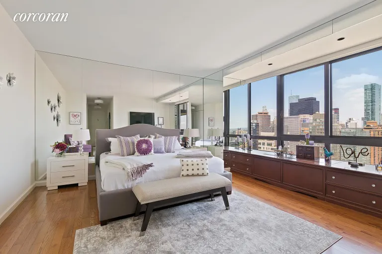 New York City Real Estate | View 100 United Nations Plaza, 37E | Serene north-facing bedroom | View 4