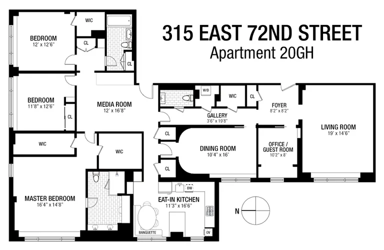 315 East 72Nd Street, 20GH | floorplan | View 16
