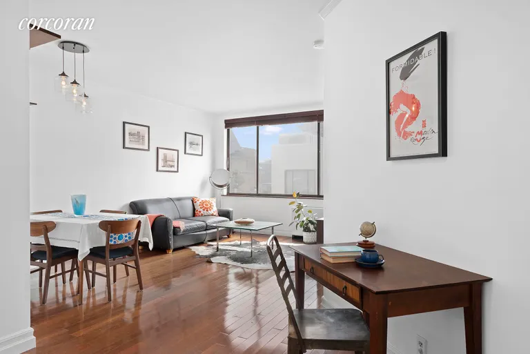 New York City Real Estate | View 77 Bleecker Street, 1114W | Spacious living room w/ home office area. | View 2